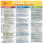 Excel 2010 Tastenkombinationen